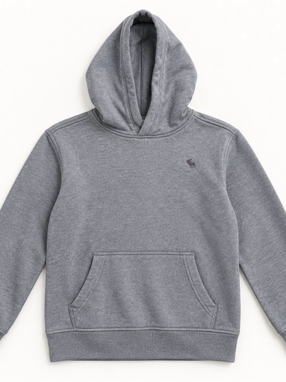 abercrombie kids Gray Hooded Crewneck Sweatshirt
